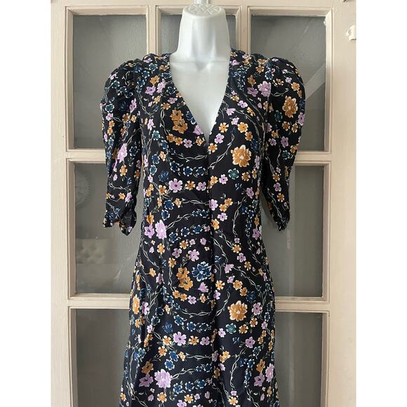 SEE BY CHLOE Floral Ribbon Print Summer V-Neck Dress‎ - Picture 12 of 16